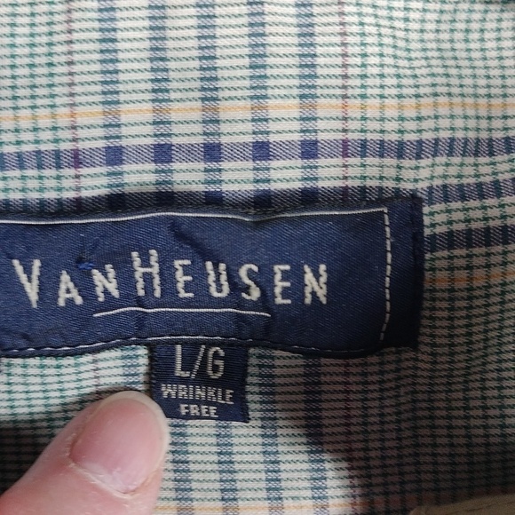 Van Heusen men's long sleeve button down shirt size large - Picture 2 of 11